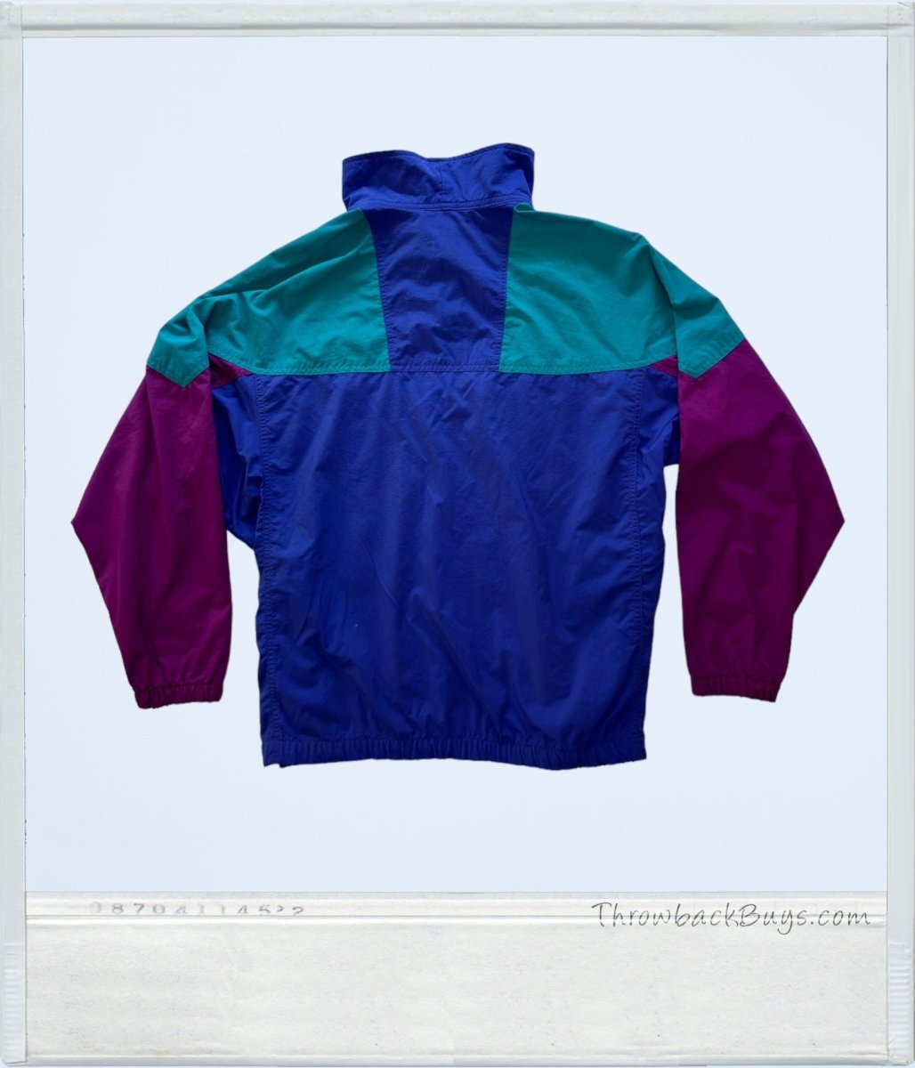 Vintage - Purple Columbia Windbreaker Large - Jackets - ThrowbackBuys - ThrowbackBuys