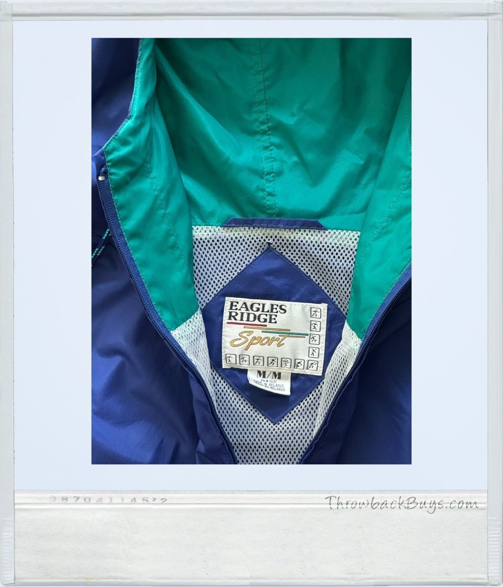 Vintage - Purple Eagles Ridge Sport Nylon Windbreaker - Jackets - ThrowbackBuys - ThrowbackBuys