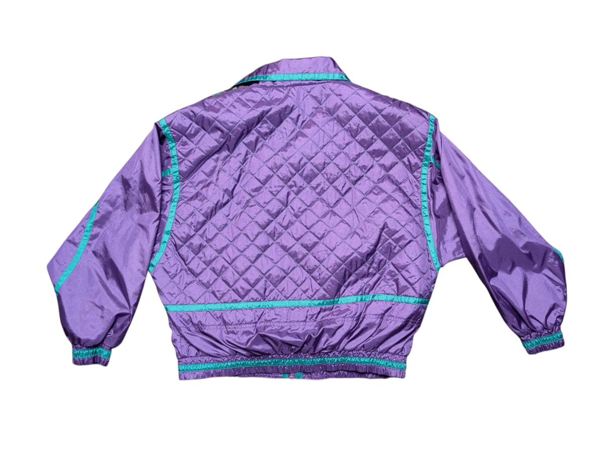 Vintage Purple Leaf Active Stuff Windbreaker - Jackets - ThrowbackBuys - Shiznit