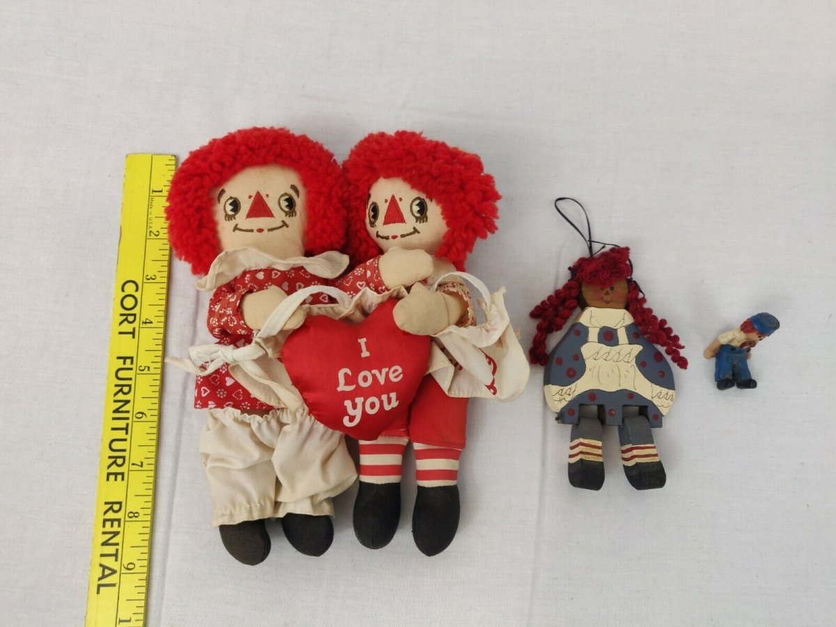 Vintage - Raggedy Ann & Andy Doll & Tea Set Lot - Dolls - ThrowbackBuys - ResellerDoor