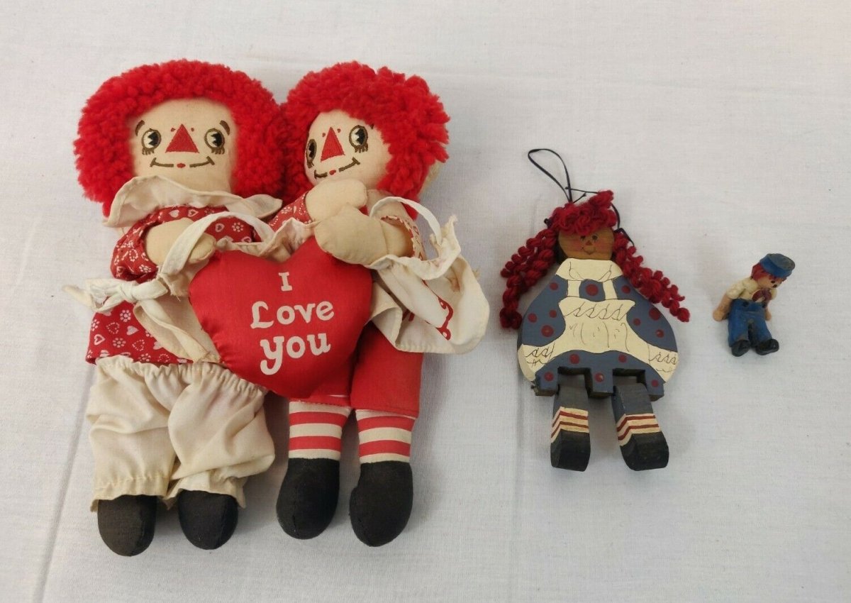 Vintage - Raggedy Ann & Andy Doll & Tea Set Lot - Dolls - ThrowbackBuys - ResellerDoor