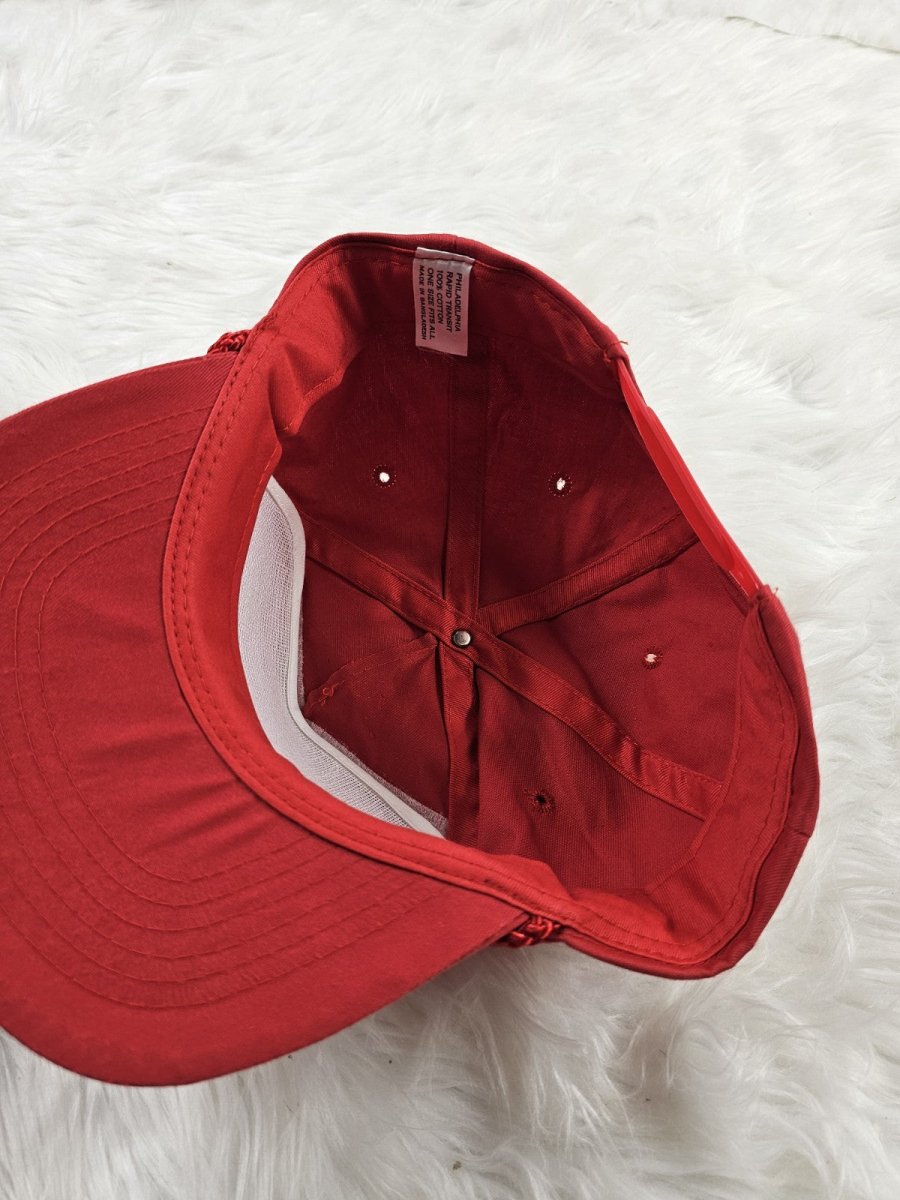 Vintage Rare Pink/Red Road Runner Beep Beep Snapback Hat Looney Tunes Cartoons - Hats - ThrowbackBuys - The Thrifty Gypsyy Shop
