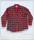Vintage - Red Plaid Quilted Flannel Jacket Adult XL Fall Lumberjack - Jackets - ThrowbackBuys - ThrowbackBuys