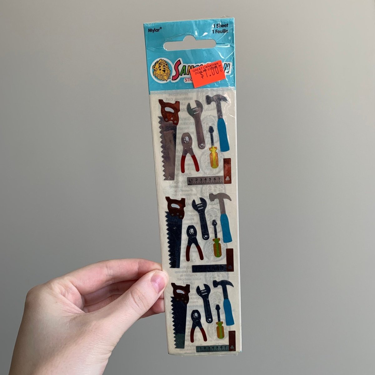 Vintage Sandylion Sealed Sticker Sheets Tools Stars Bubbles Money - Memorabilia - ThrowbackBuys - NostalgicEpisodes