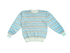 Vintage Saturdays Blue & White Knit Sweater - Sweaters - ThrowbackBuys - Shiznit
