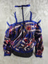 Vintage - Shiny Nautical Windbreaker Bomber Jacket - Jackets - ThrowbackBuys - The Thrifty Gypsyy Shop