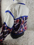 Vintage - Shiny Nautical Windbreaker Bomber Jacket - Jackets - ThrowbackBuys - The Thrifty Gypsyy Shop