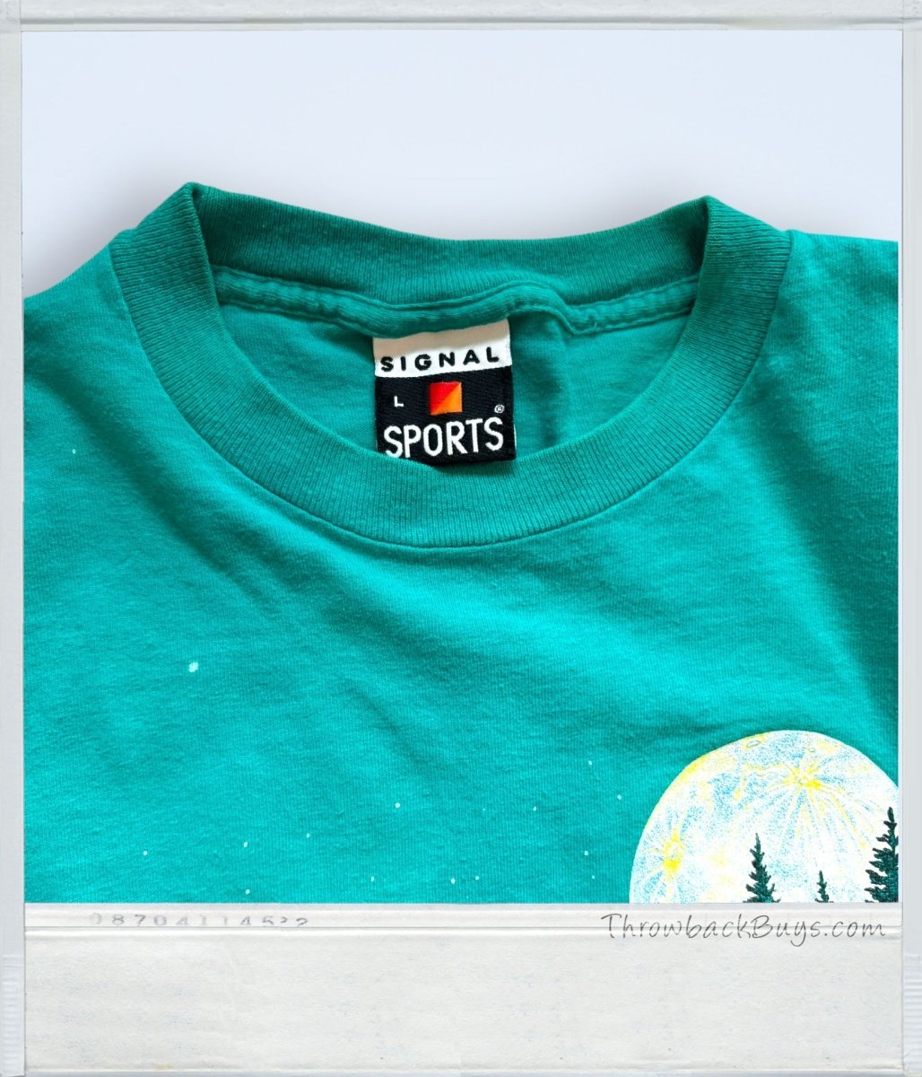 Vintage - Signal Sports Wolves T-Shirt Turquoise - T-Shirts - ThrowbackBuys - ThrowbackBuys