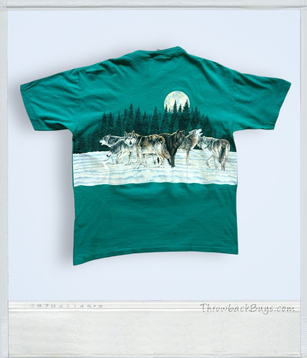 Vintage - Signal Sports Wolves T-Shirt Turquoise - T-Shirts - ThrowbackBuys - ThrowbackBuys