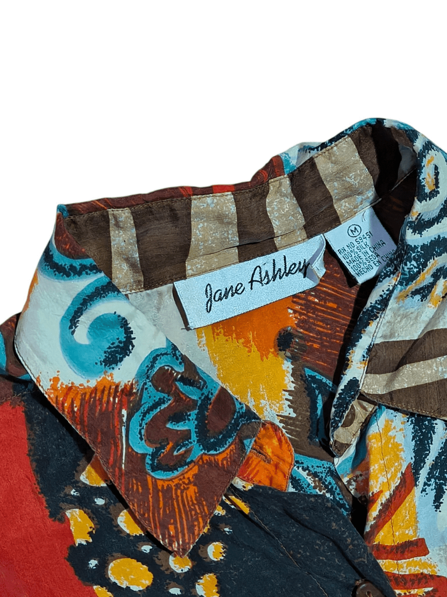 Vintage Silk Jane Ashley 2 Piece Outfit - Outfit Sets - ThrowbackBuys - Shiznit
