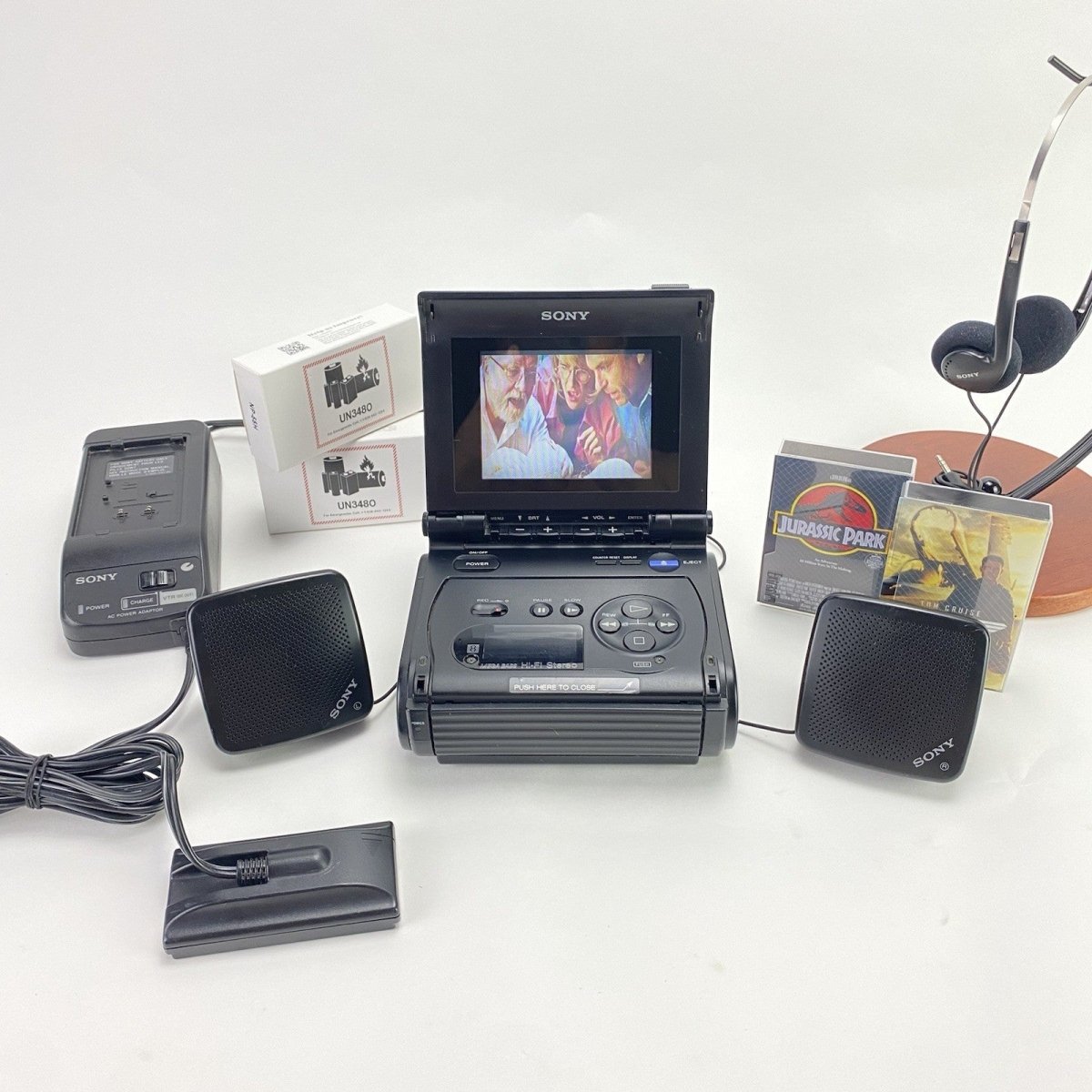 Vintage - Sony 8mm Video Walkman GV - S50 Video8 Cassette Recorder Video Transfer - RARE - Portable Video - ThrowbackBuys - WalkmanDude