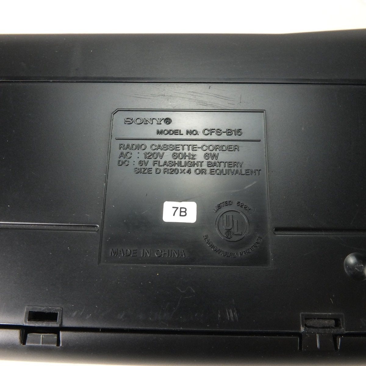 Vintage - Sony Boombox CFS - B15 AM/FM Cassette Player Recorder ~ New Belts Reconditioned - Home Audio Systems - ThrowbackBuys - WalkmanDude