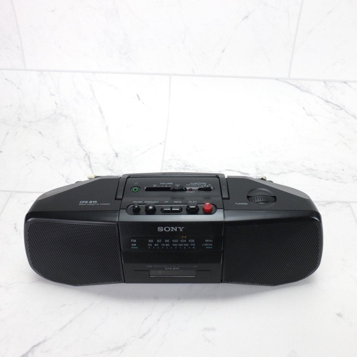 Vintage - Sony Boombox CFS - B15 AM/FM Cassette Player Recorder ~ New Belts Reconditioned - Home Audio Systems - ThrowbackBuys - WalkmanDude