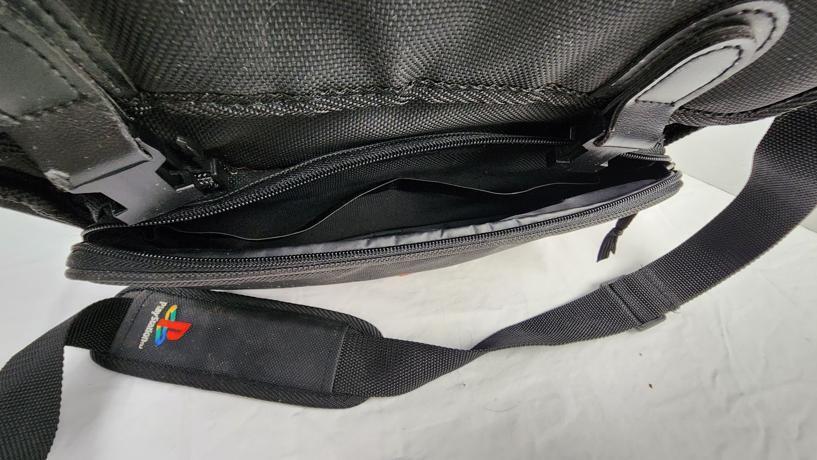 Vintage - Sony Embroidered Logo Official PlayStation Carry Bag w/ Strap - Complete, Black - Video Game Accessories - ThrowbackBuys - ResellerDoor