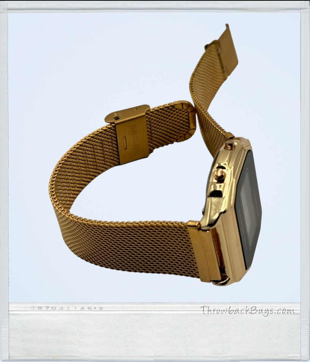 Vintage Style - Adjustable Goldtone Chrono Watch - Watches - ThrowbackBuys - ThrowbackBuys