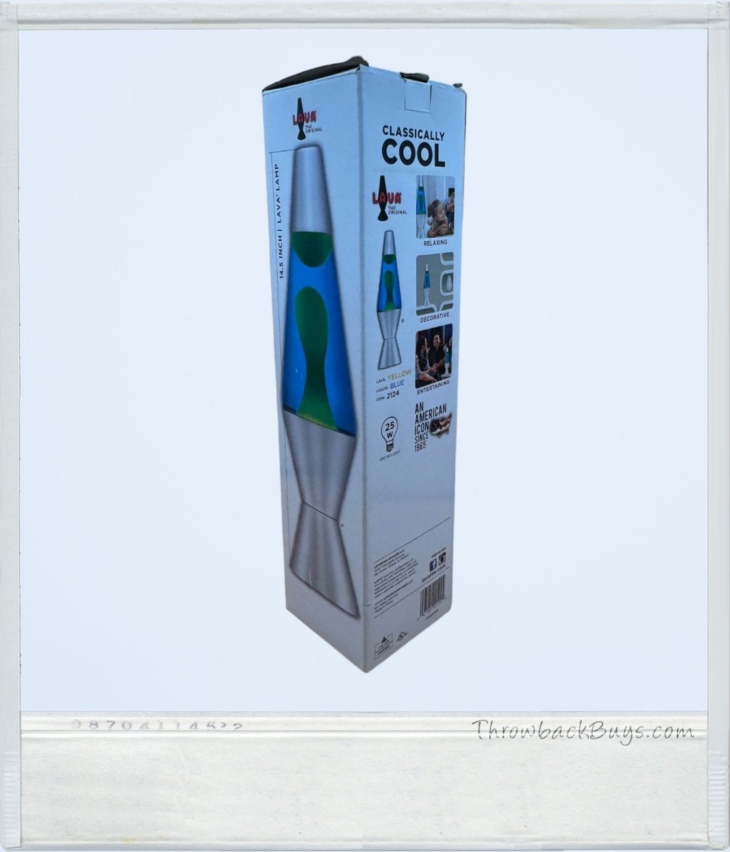 Vintage Style - Original Lava Lamp 14.5" Blue - Lighting - ThrowbackBuys - ThrowbackBuys