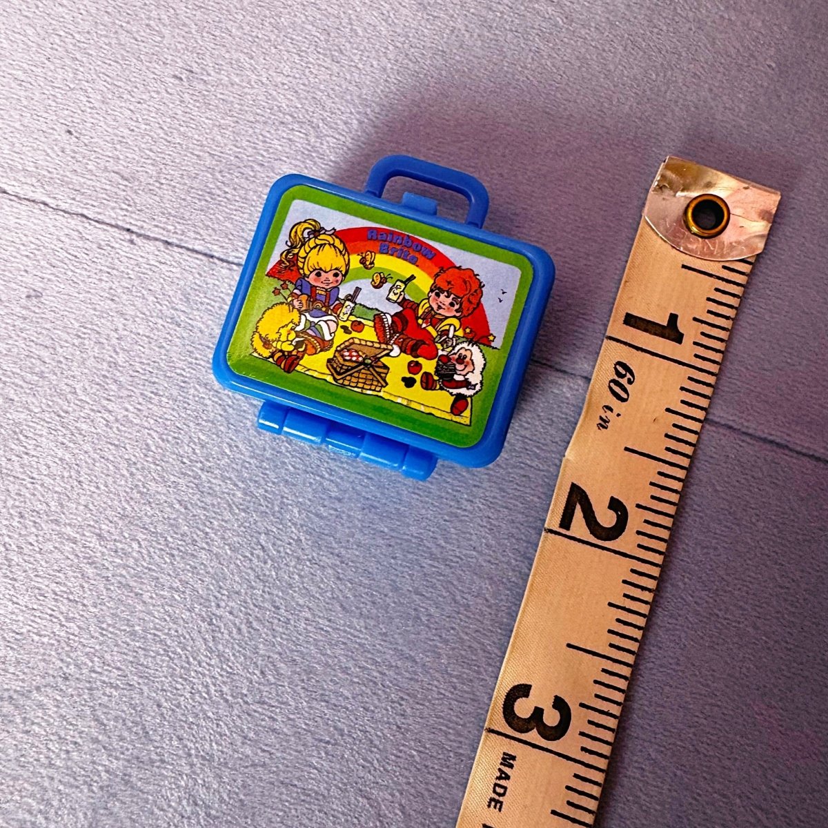 Vintage style Rainbow Brite lunch box - Doll Accessories - Dollhouse - ThrowbackBuys -Starbunnyvintage
