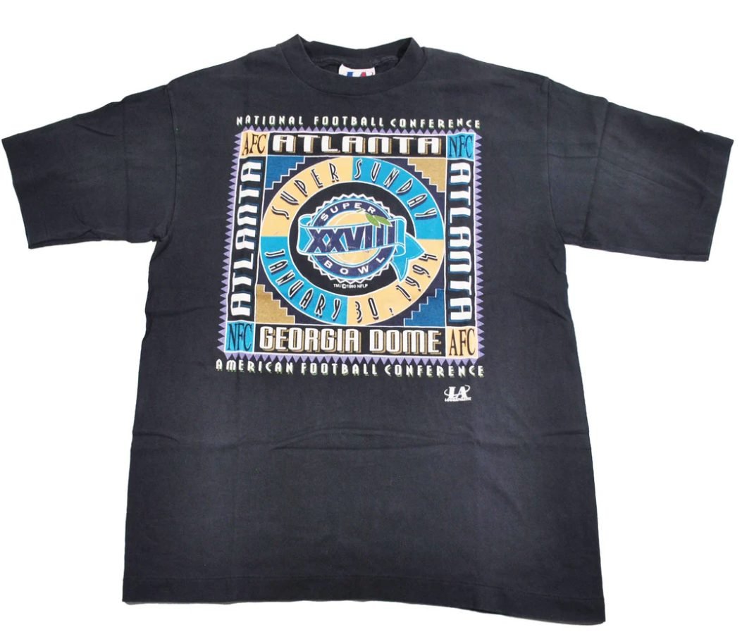 Vintage Super Bowl XXVIII 90s Shirt Size Medium - T-Shirts - ThrowbackBuys -Yesterday's Attic
