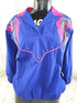 Vintage Super Lite Blue/Pink Windbreaker like jacket - Embroidery and Beaded - Jackets - ThrowbackBuys - The Thrifty Gypsyy Shop