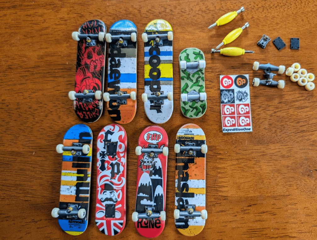 Vintage Tech Deck Skateboards Longboards Lot 8 Parts Rare 90s 00s Flip Dark Star - Collectible Toys - ThrowbackBuys - Ninelivesvintage