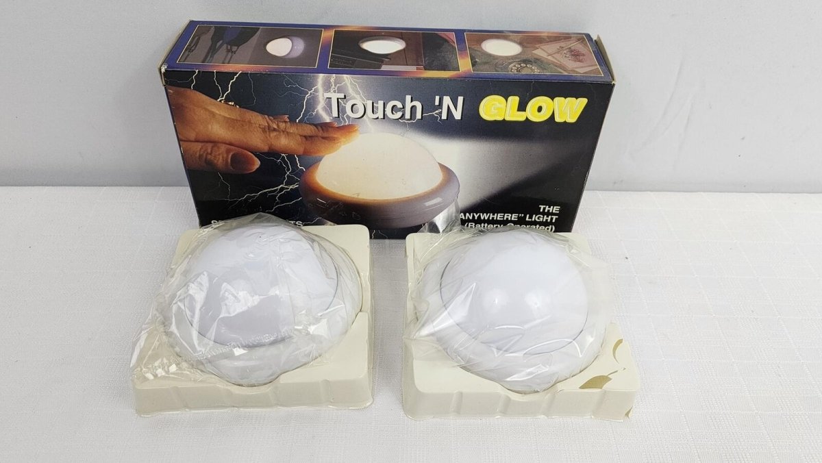 Vintage - Travel Tech Touch N' Glow The Anywhere Light, Set of 2 w/ Box - Lighting - ThrowbackBuys - ResellerDoor