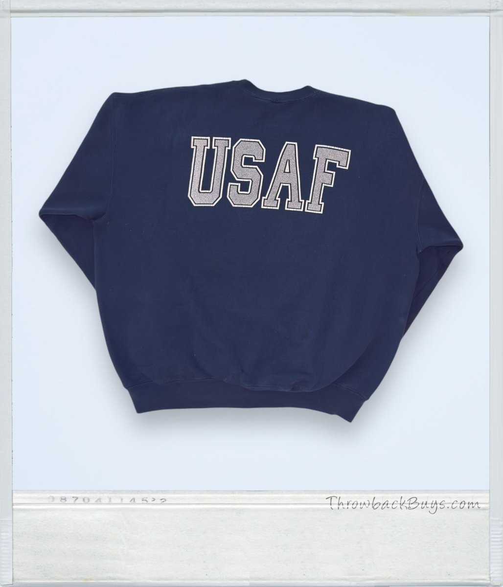 Vintage - United States Air Force USAF Crewneck Sweatpants Set XL Navy Blue - Outfit Sets - ThrowbackBuys - ThrowbackBuys