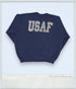 Vintage - United States Air Force USAF Crewneck Sweatpants Set XL Navy Blue - Outfit Sets - ThrowbackBuys - ThrowbackBuys