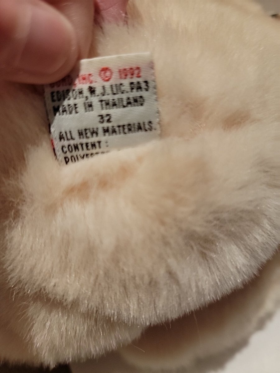 Vintage Victoria's Secret Gund Plush Teddy Bear Pink Floral Bow 1992 - Plushies - ThrowbackBuys - Amanda's Awesome Finds