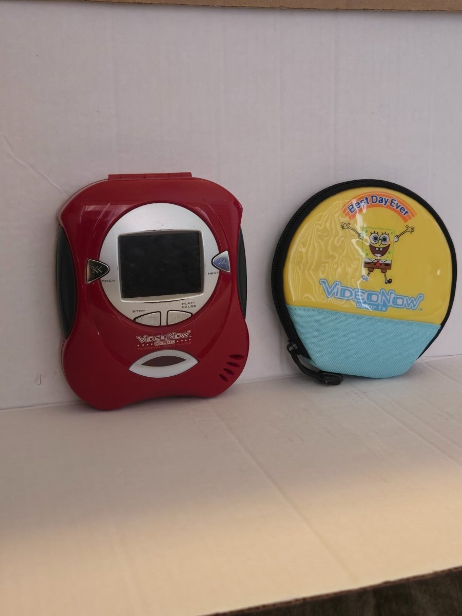 Vintage VideoNow Color Video Player with 8 Discs & Case - Portable DVD Players - ThrowbackBuys - Amanda's Awesome Finds