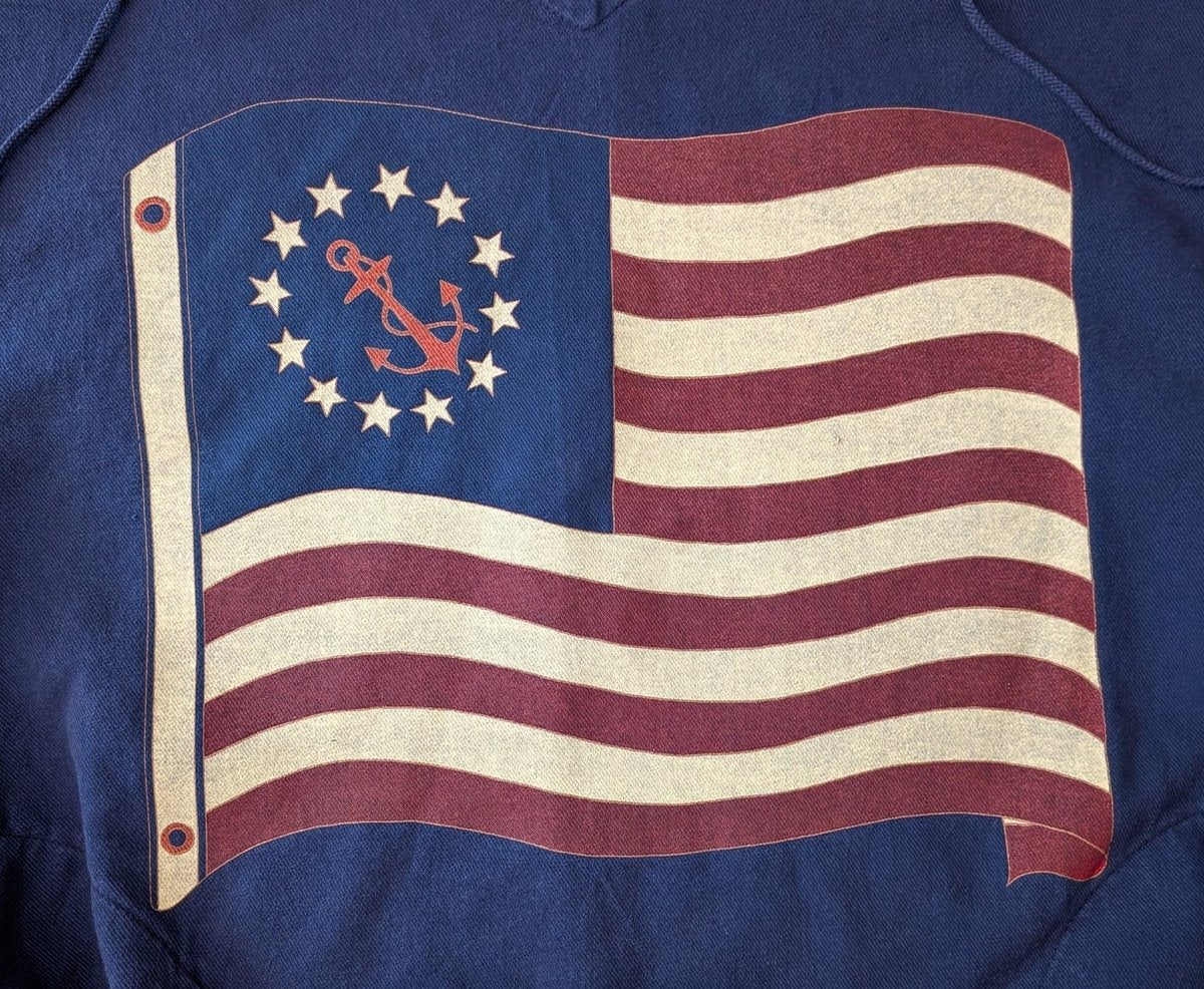 Vintage WEK American Flag Cinch Pullover - Sweaters - ThrowbackBuys - Shiznit