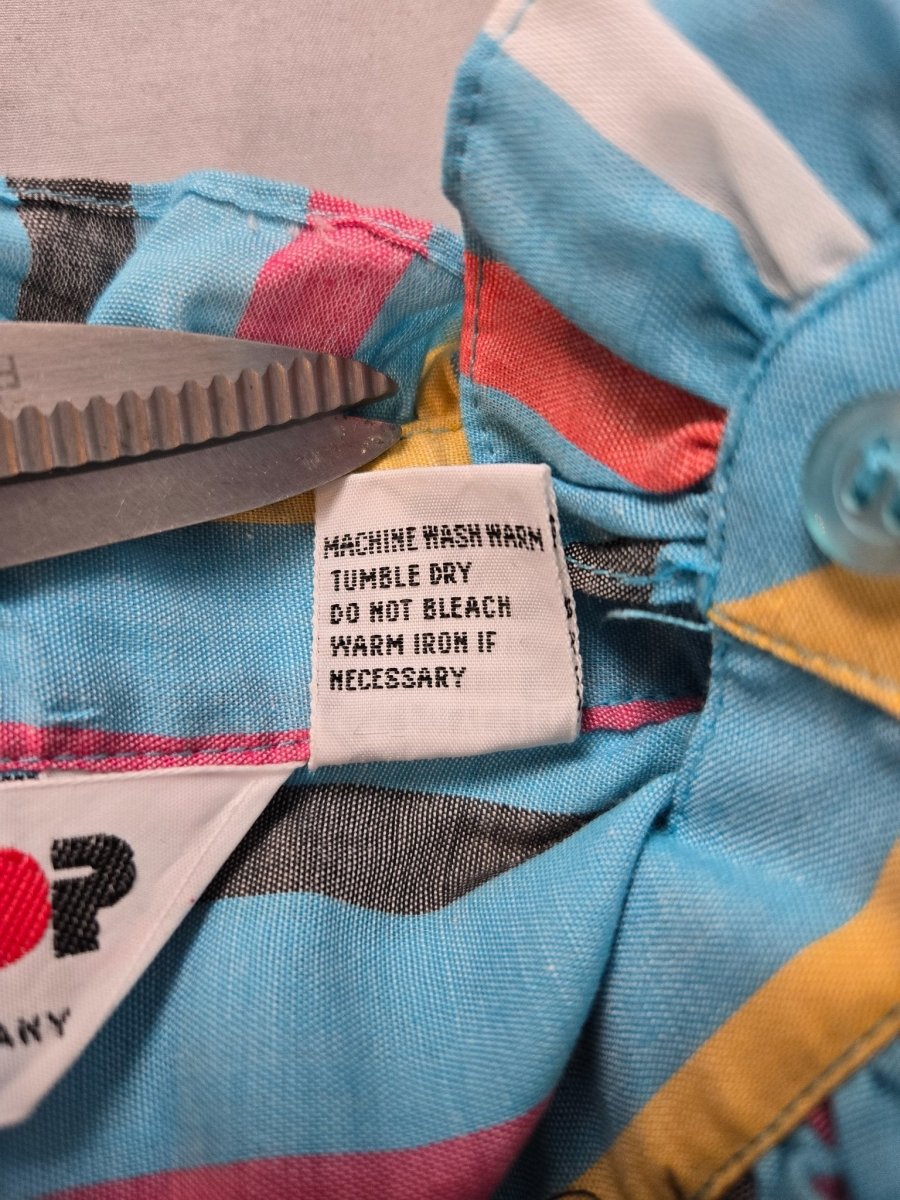 Vintage woman's blouse size 10 multi color - Shirts - ThrowbackBuys - Eclecticcherryreseller