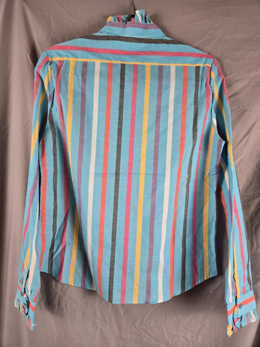 Vintage woman's blouse size 10 multi color - Shirts - ThrowbackBuys - Eclecticcherryreseller