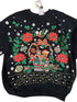 Vintage Women’s 20W Nutcracker Black Christmas Seasons Greetings Sweatshirt USA - Sweatshirts - ThrowbackBuys - Abunnysvintageco