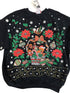 Vintage Women’s 20W Nutcracker Black Christmas Seasons Greetings Sweatshirt USA - Sweatshirts - ThrowbackBuys - Abunnysvintageco