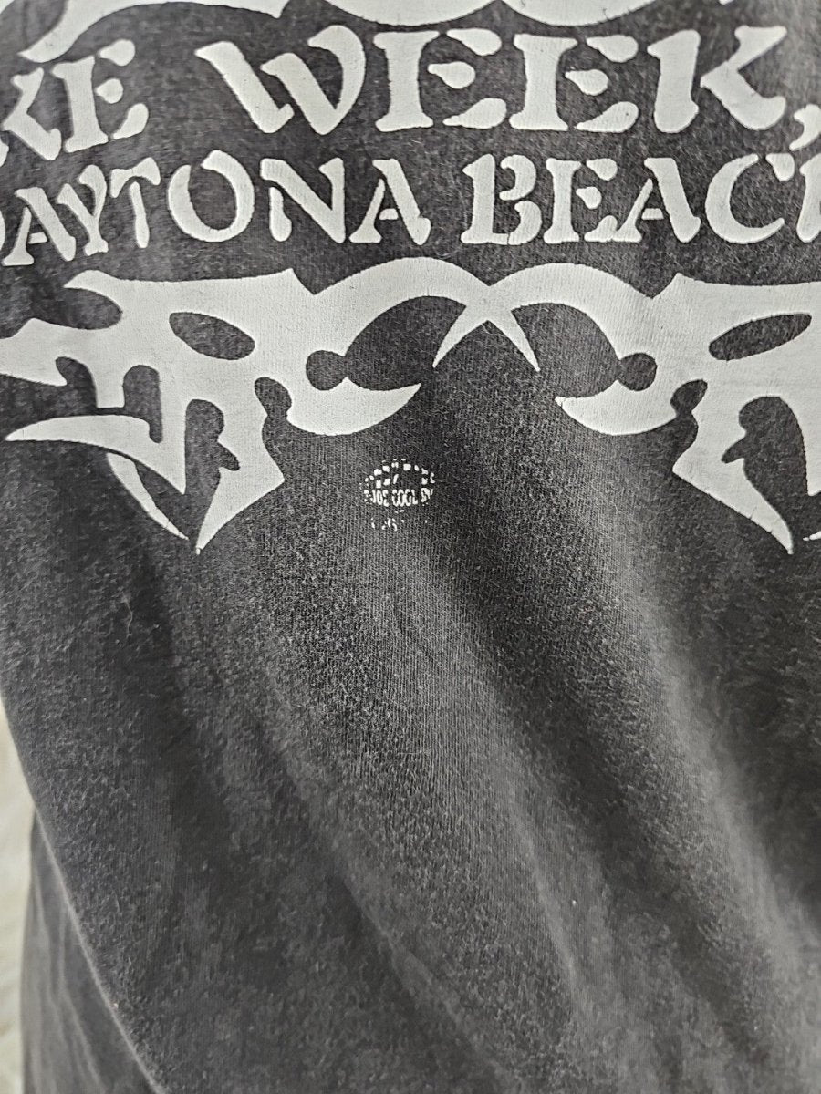 Vintage Y2K 2000s Daytona Beach Bike Week Motorcyke Graphic Long Sleeve Shirt L - Long Sleeve T-Shirt - ThrowbackBuys - The Thrifty Gypsyy Shop