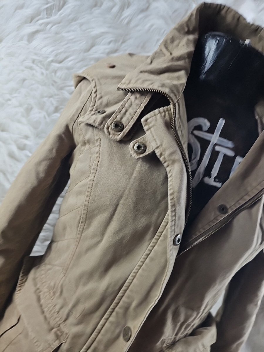 Vintage Y2K Brown Rain Coat Guess Jacket - Down Coat - Size Small - Jackets - ThrowbackBuys - The Thrifty Gypsyy Shop