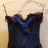 Vtg 7 GUNNE SAX Jessica McClintock Lace Prom Dress Party Gown Blue/Black DAMAGED - Dresses - ThrowbackBuys - Susieqnejp