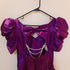 Vtg 7/8 Alfred Angelo Purple Satin Prom Bridesmaid Dress Gown Puff Sleeves USA - Dresses - ThrowbackBuys - Susieqnejp