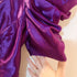 Vtg 7/8 Alfred Angelo Purple Satin Prom Bridesmaid Dress Gown Puff Sleeves USA - Dresses - ThrowbackBuys - Susieqnejp
