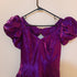 Vtg 7/8 Alfred Angelo Purple Satin Prom Bridesmaid Dress Gown Puff Sleeves USA - Dresses - ThrowbackBuys - Susieqnejp