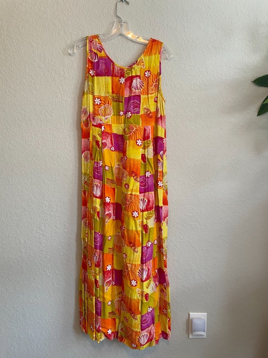VTG Beachy 90s Maxi Dress - Dresses - ThrowbackBuys - Badsandyvintage