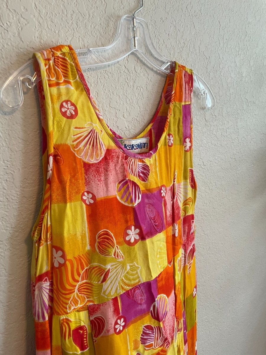 VTG Beachy 90s Maxi Dress - Dresses - ThrowbackBuys - Badsandyvintage