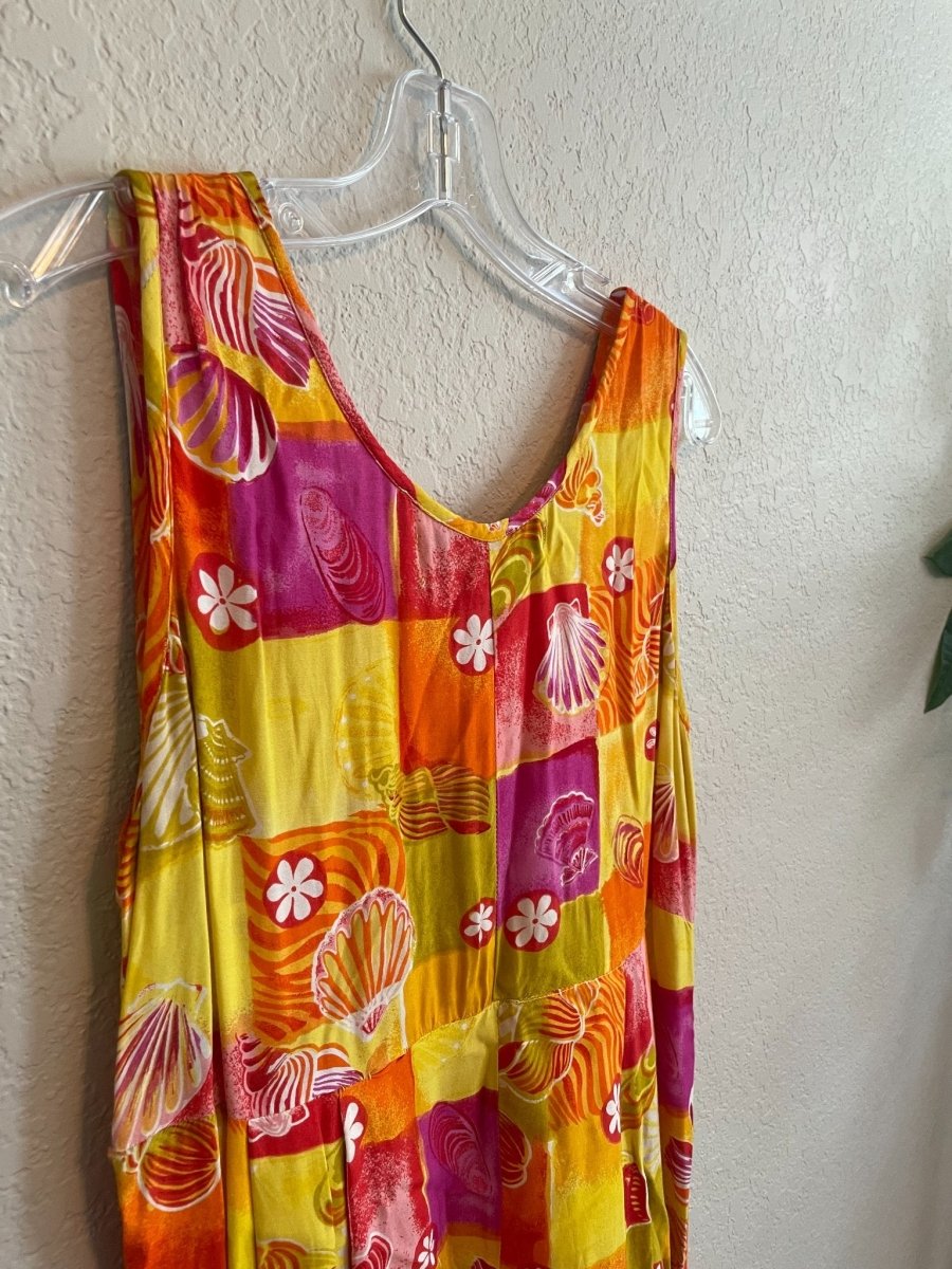 VTG Beachy 90s Maxi Dress - Dresses - ThrowbackBuys - Badsandyvintage