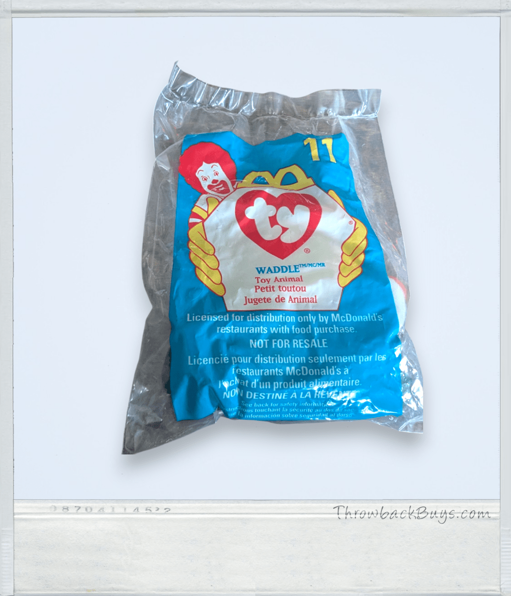 Waddle - Ty Teenie Beanie Baby - McDonald's 11 - 1998 - Collectible Toys - ThrowbackBuys - Slaqr Retro Gaming & Collectibles