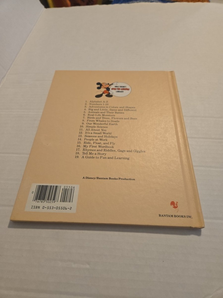 Walt Disney Fun To Learn Book Volume 5 Animals and Their Babies - Books - ThrowbackBuys - Amanda's Awesome Finds