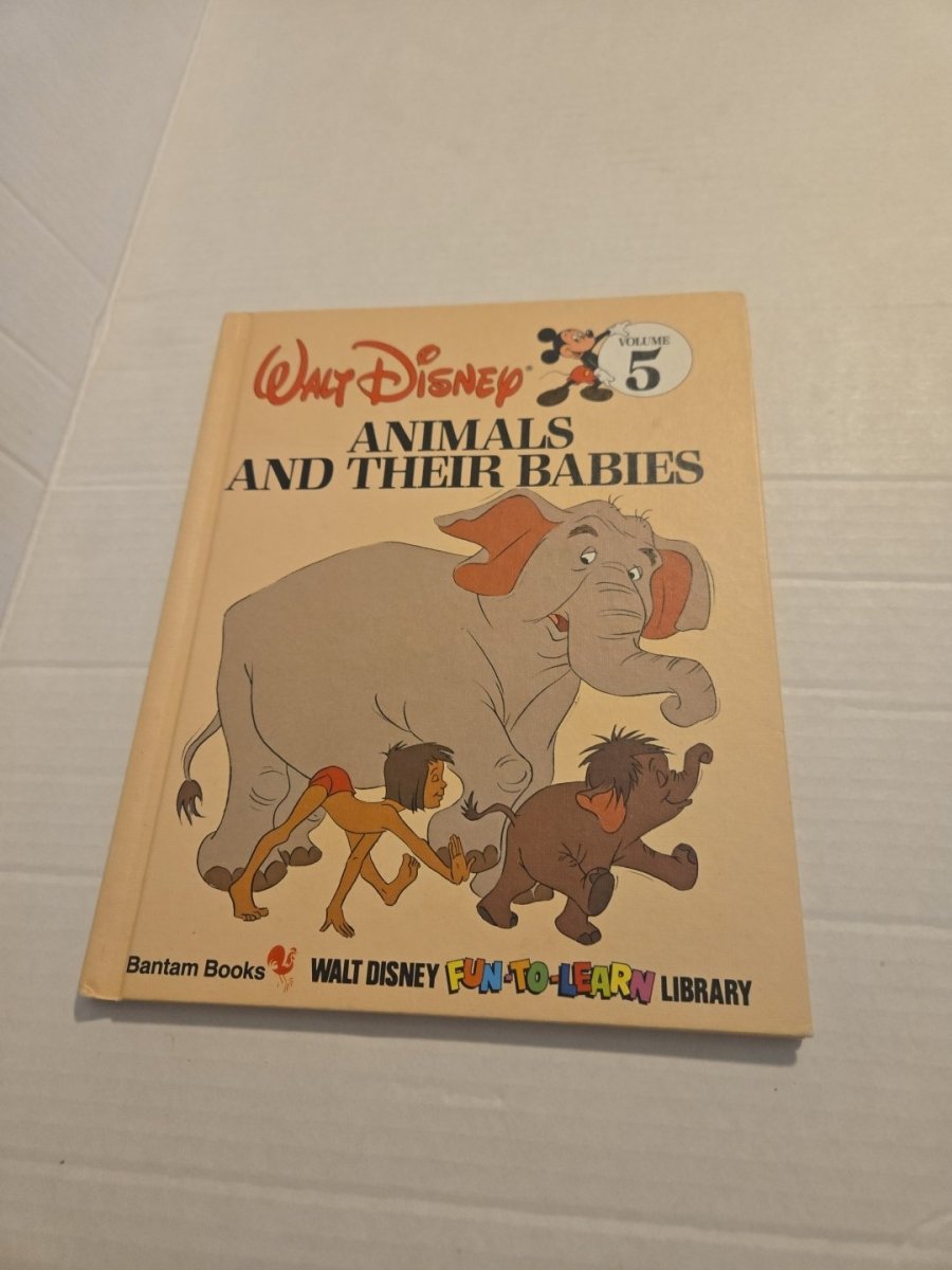 Walt Disney Fun To Learn Book Volume 5 Animals and Their Babies - Books - ThrowbackBuys - Amanda's Awesome Finds