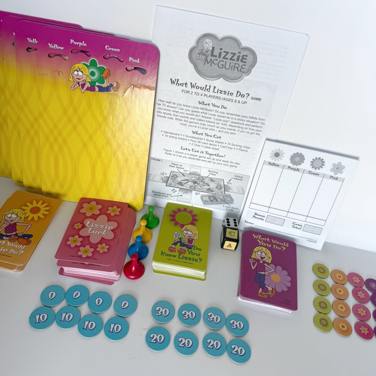 What Would Lizzie Do? Lizzie McGuire Board Game 2003 - Board Games - ThrowbackBuys -NostalgicEpisodes
