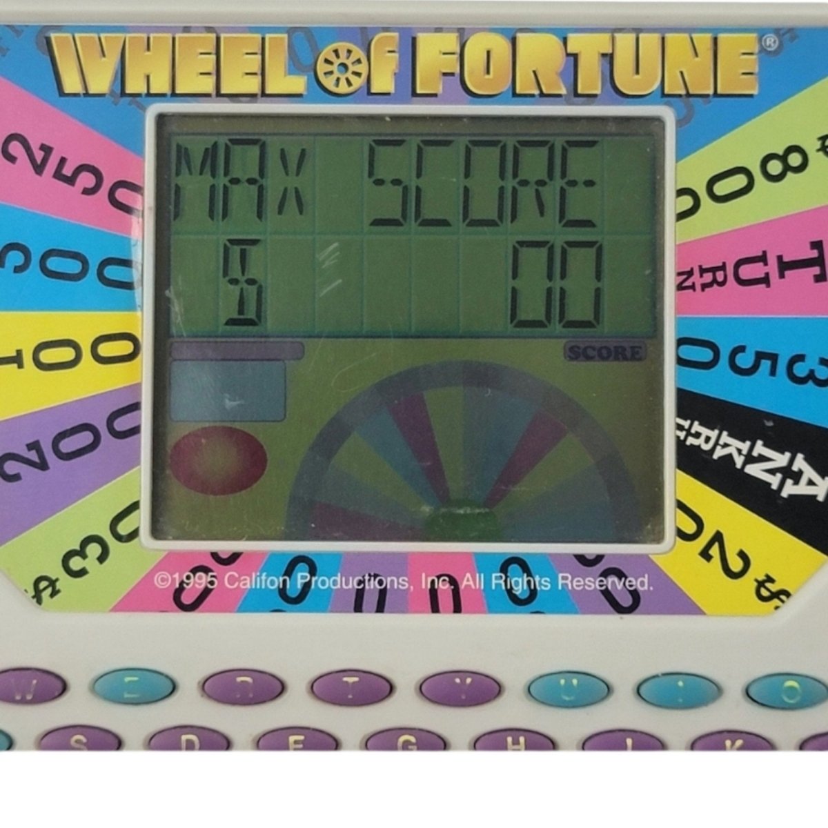 Wheel of Fortune Handheld Electronic Game Tiger 1995 - Handheld Consoles - ThrowbackBuys - A N E 1 Stop Shop