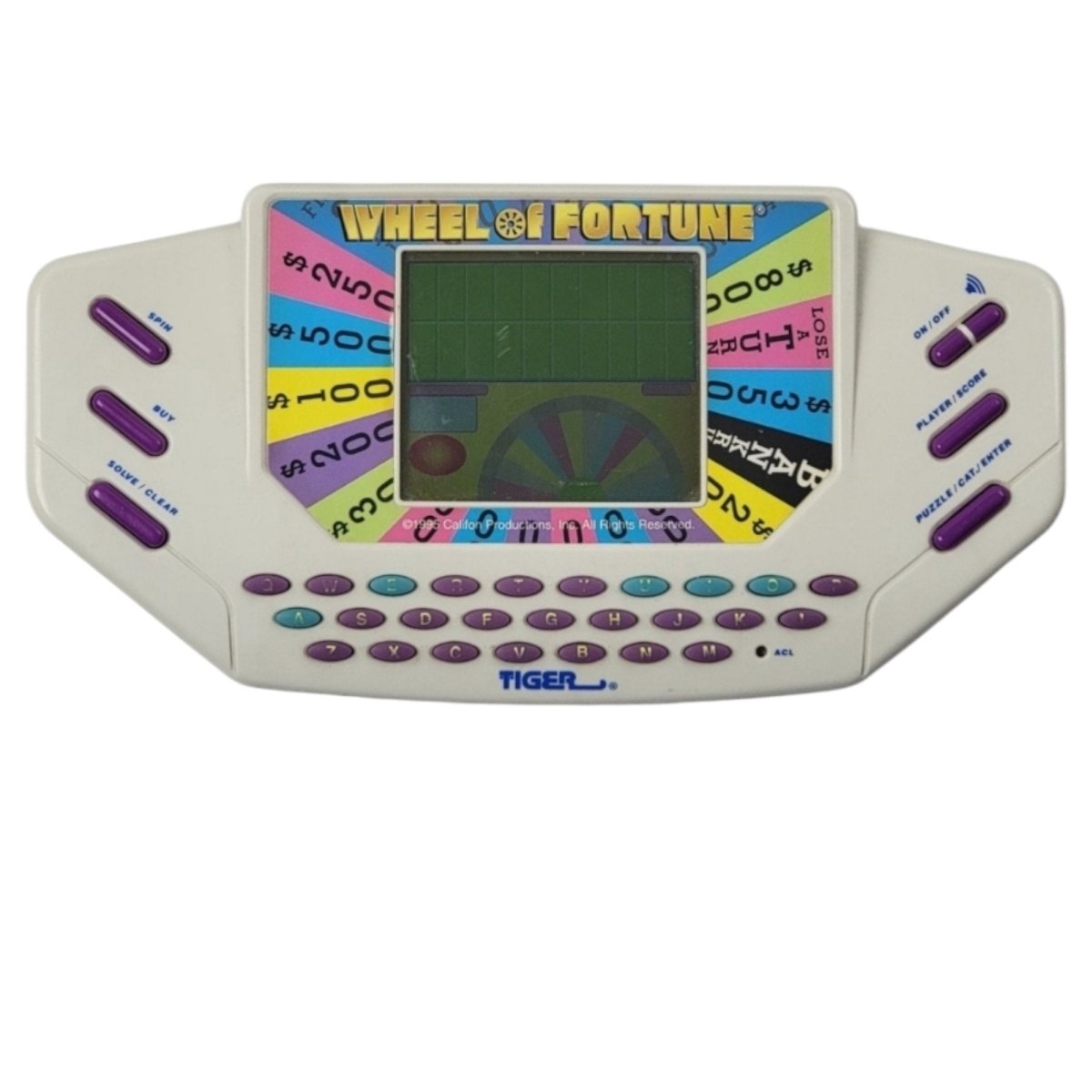 Wheel of Fortune Handheld Electronic Game Tiger 1995 - Handheld Consoles - ThrowbackBuys - A N E 1 Stop Shop