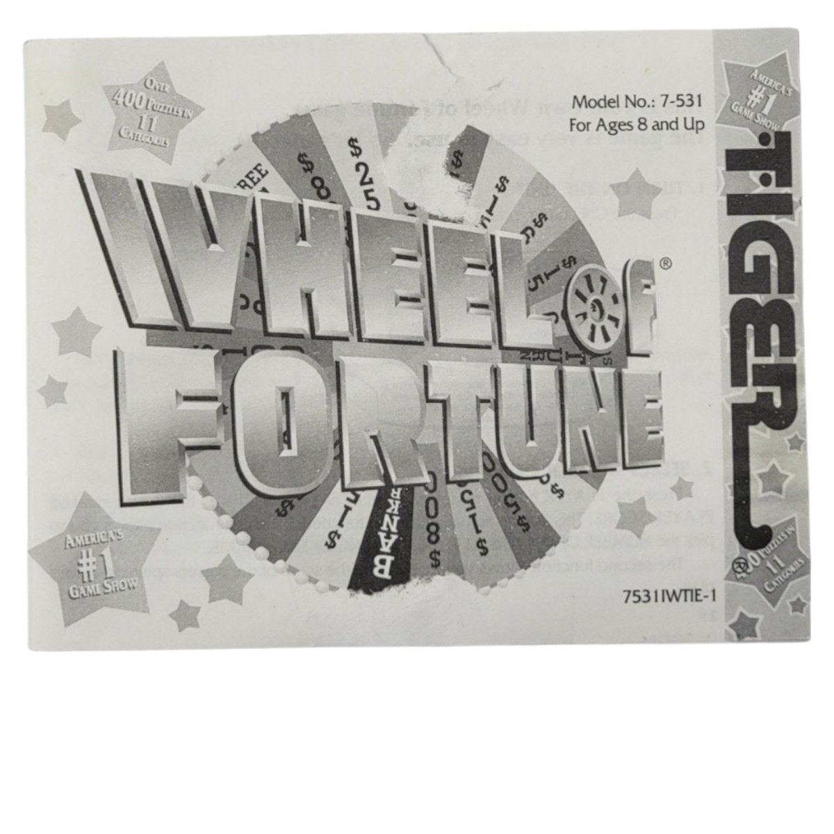 Wheel of Fortune Handheld Electronic Game Tiger 1995 - Handheld Consoles - ThrowbackBuys - A N E 1 Stop Shop